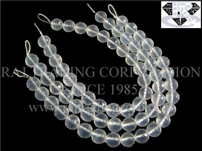 Ice Quartz Faceted Round (Quality AAA)