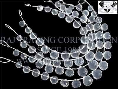 Ice Quartz Faceted Onion (Quality AAA)