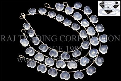 Ice Quartz Faceted Heart (Quality AAA)