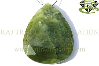 Vasonite Faceted Focal Pear Pendant (Quality B)