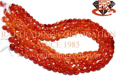 Carnelian Faceted Oval (Quality A)