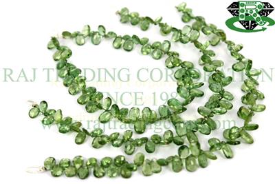 Green Apatite Faceted Pear (Quality AA)