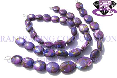 Purple Copper Turquoise Smooth Oval (Quality AAA)
