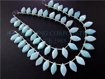 Peruvian Blue Opal Smooth Marquise (Quality A)
